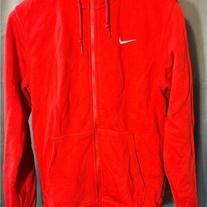 Nike Men's Red Hoodie Jacket